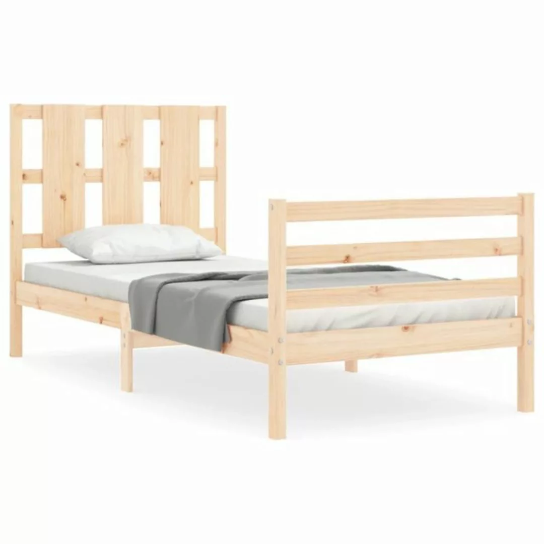 furnicato Bett Massivholzbett mit Kopfteil 90x200 cm günstig online kaufen