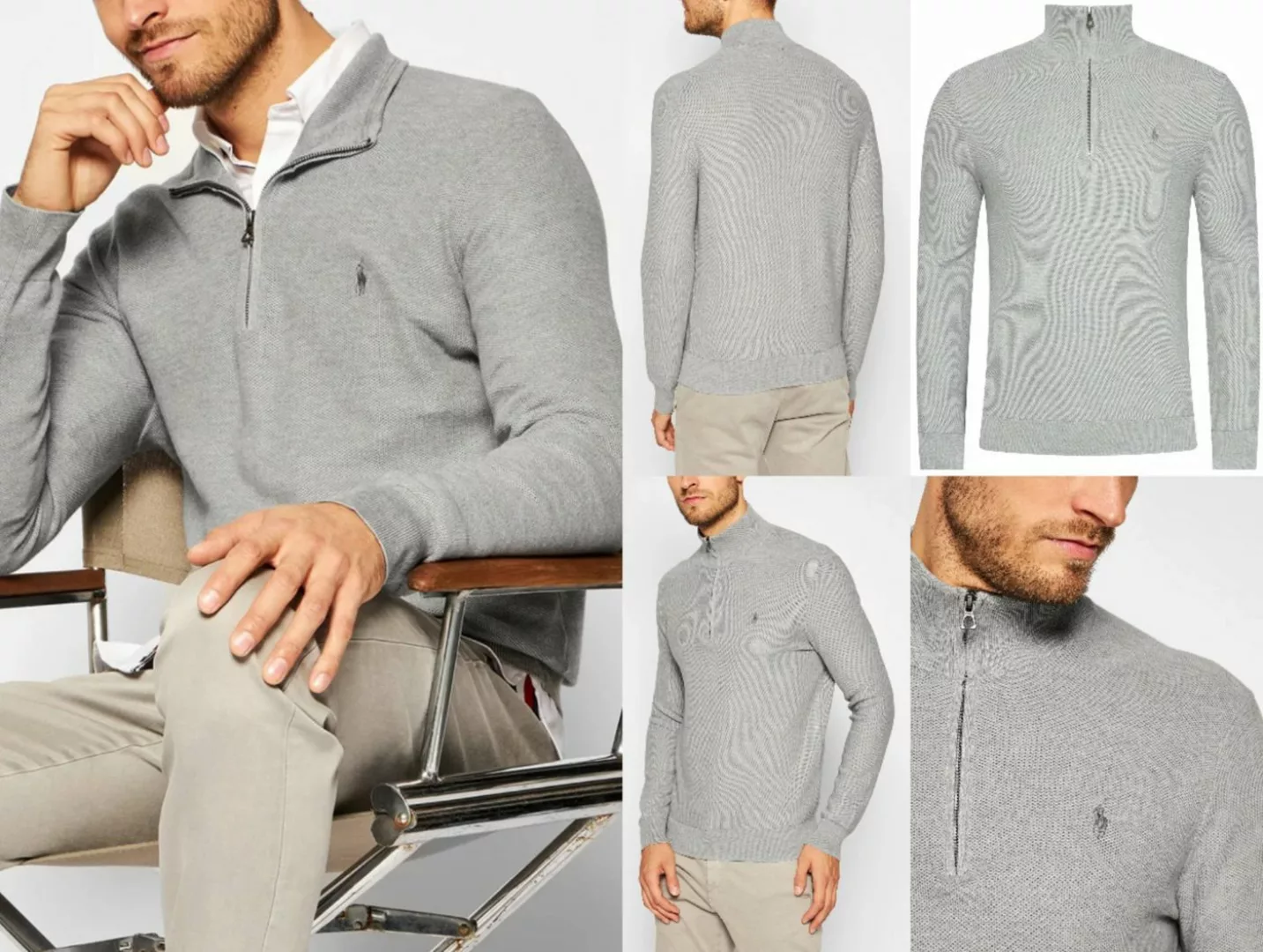 Ralph Lauren Strickpullover POLO RALPH LAUREN Half Zip Pullover Troyer Swea günstig online kaufen