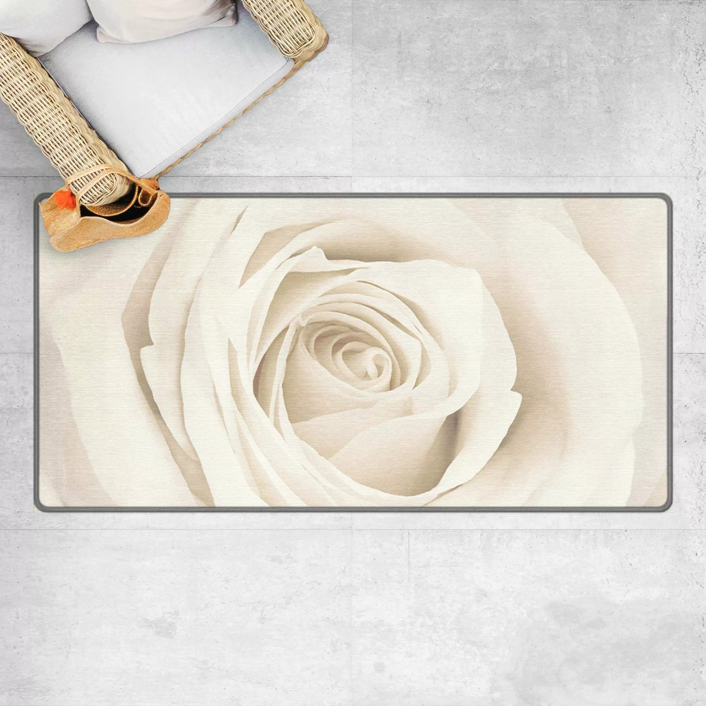 Teppich Pretty White Rose günstig online kaufen