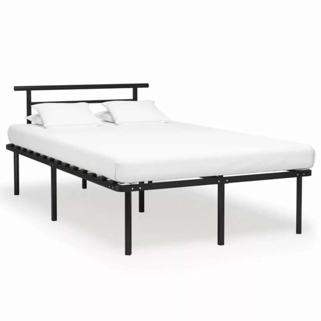 Bettgestell Schwarz Metall 120x200 Cm günstig online kaufen