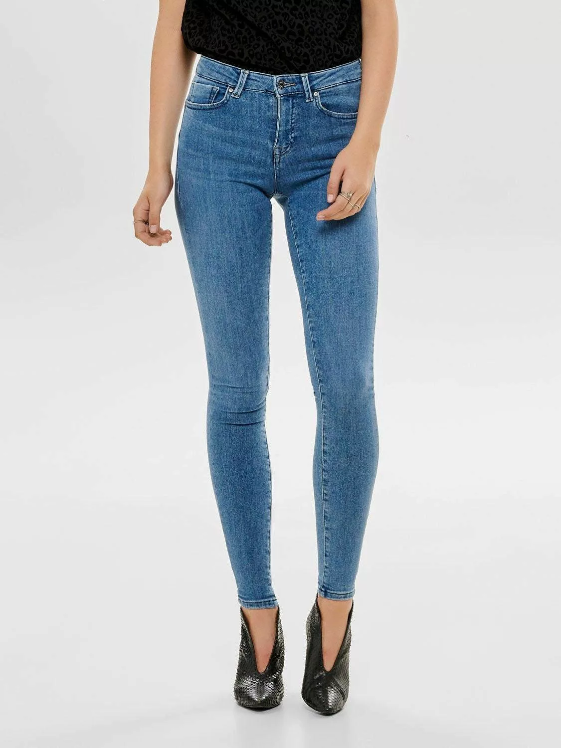 ONLY Skinny-fit-Jeans ONLPOWER MID SK PUSH REA2981 NOOS mit Push-up-Effekt günstig online kaufen