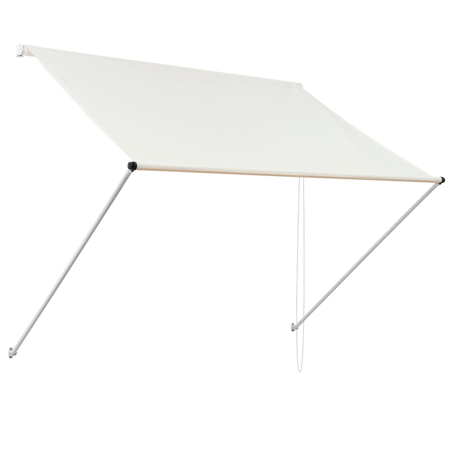 ML-Design Markise 400 x 120 cm Beige 50 UV-Schutz aus Metall und Polyester günstig online kaufen