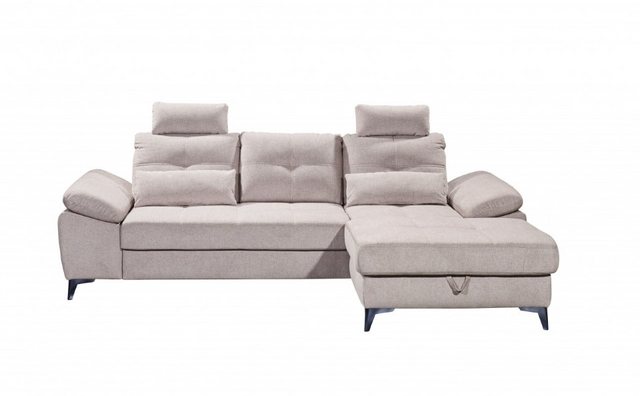 ED EXCITING DESIGN Ecksofa "Auckland L-Form", mit Bettfunktion, Bettkasten, günstig online kaufen