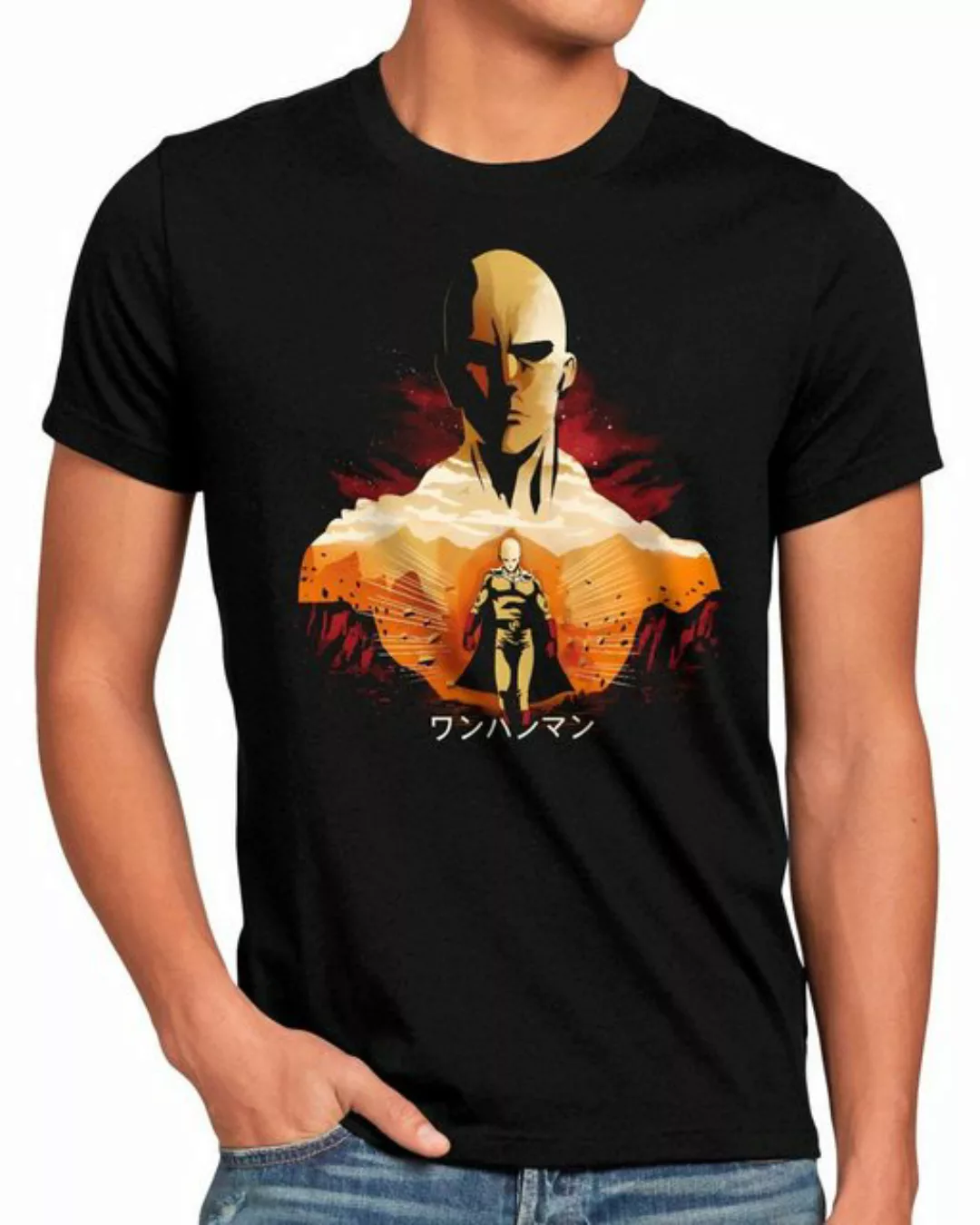 style3 T-Shirt Hit and Punch one punch man saitama manga anime günstig online kaufen