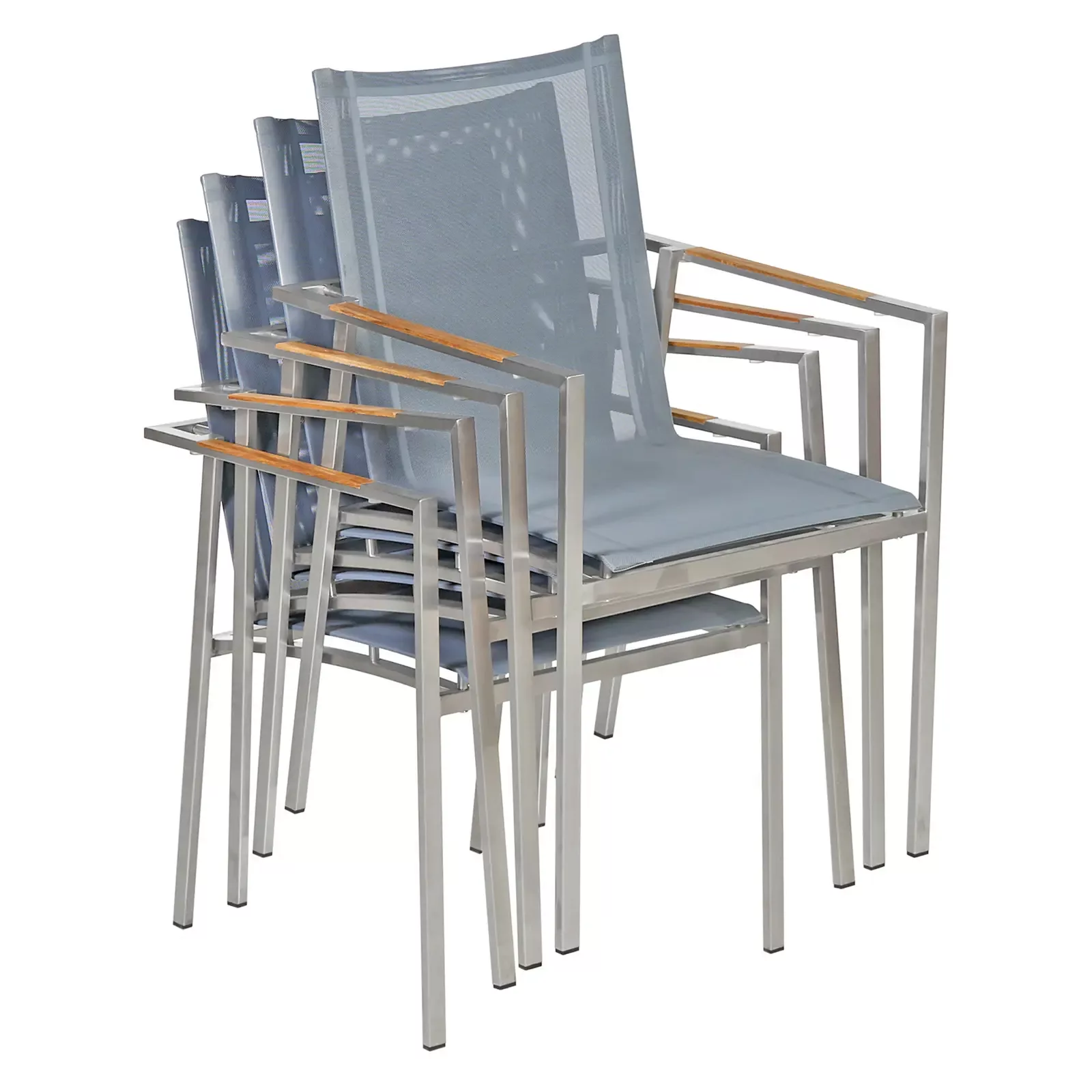 Casaria Gartenstuhl Monza (4 St), Stapelbar günstig online kaufen