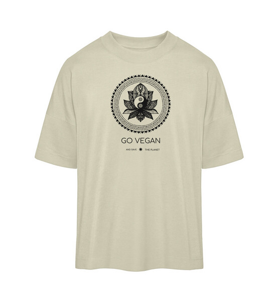 Go Vegan & Save The Planet - Organic Oversized Shirt günstig online kaufen