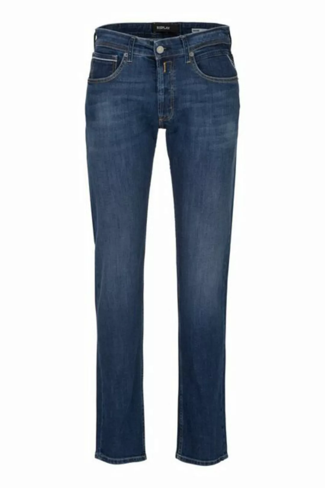 Replay Herren Jeans GROVER Straight Fit - Slim Leg - Blau - Medium Blue Den günstig online kaufen