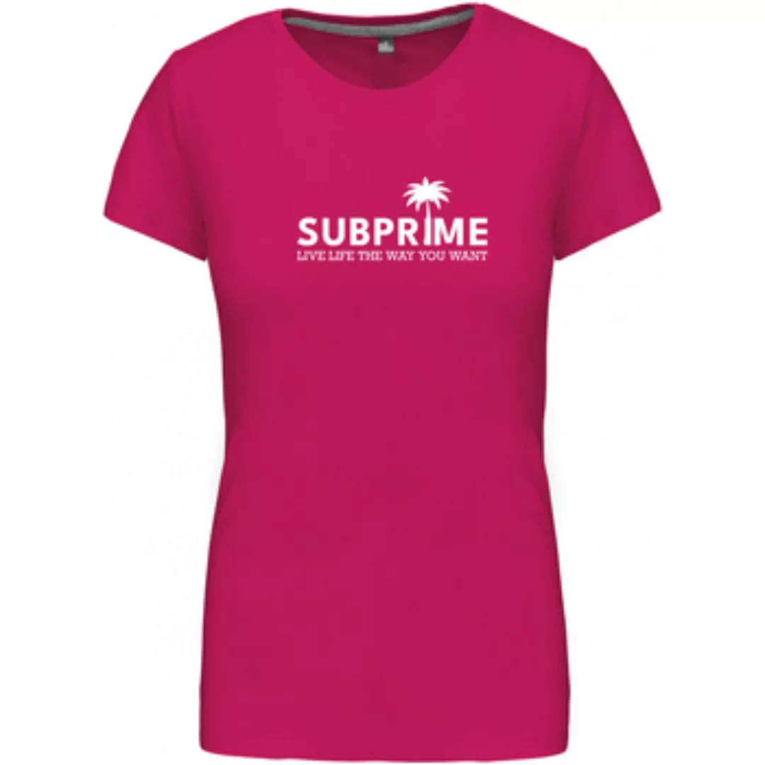 Subprime  T-Shirt Wmn Tee Palm Rood günstig online kaufen