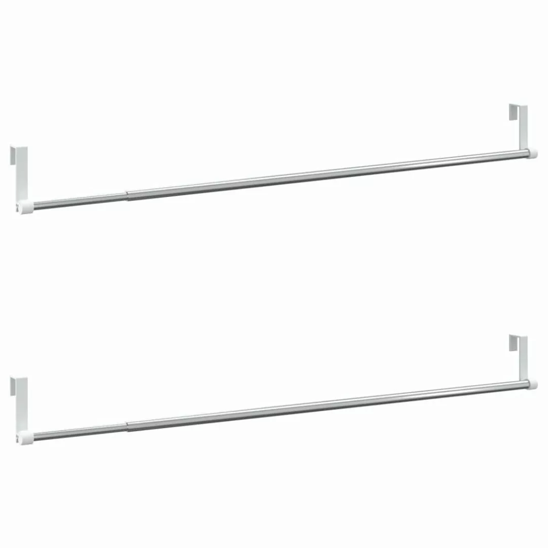 vidaXL Fensterdekoration Gardinenstangen 2 Stk. Weiß günstig online kaufen