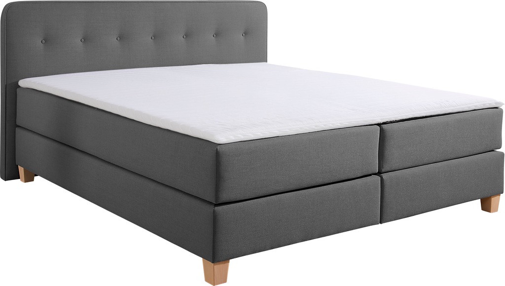 Home affaire Boxspringbett "Fargo", in Überlänge 220 cm, mit Topper, 3 Ausf günstig online kaufen