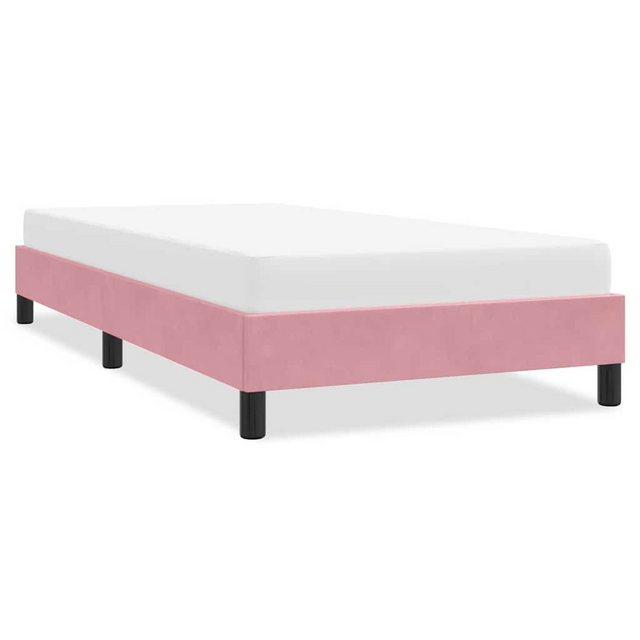 vidaXL Bett, Bettgestell ohne Matratze Rosa 80x220 cm Samt günstig online kaufen