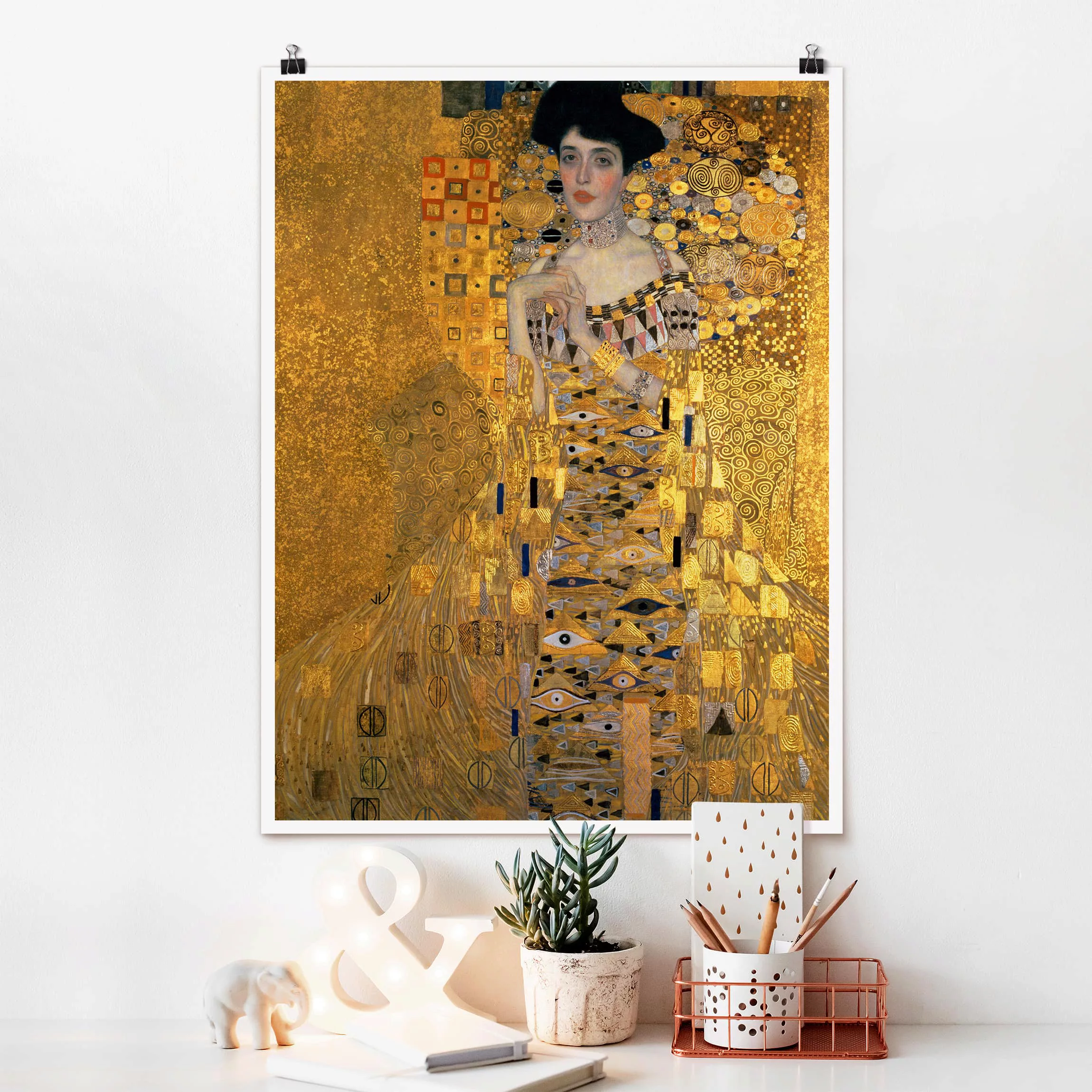 Poster Kunstdruck - Hochformat Gustav Klimt - Adele Bloch-Bauer I günstig online kaufen
