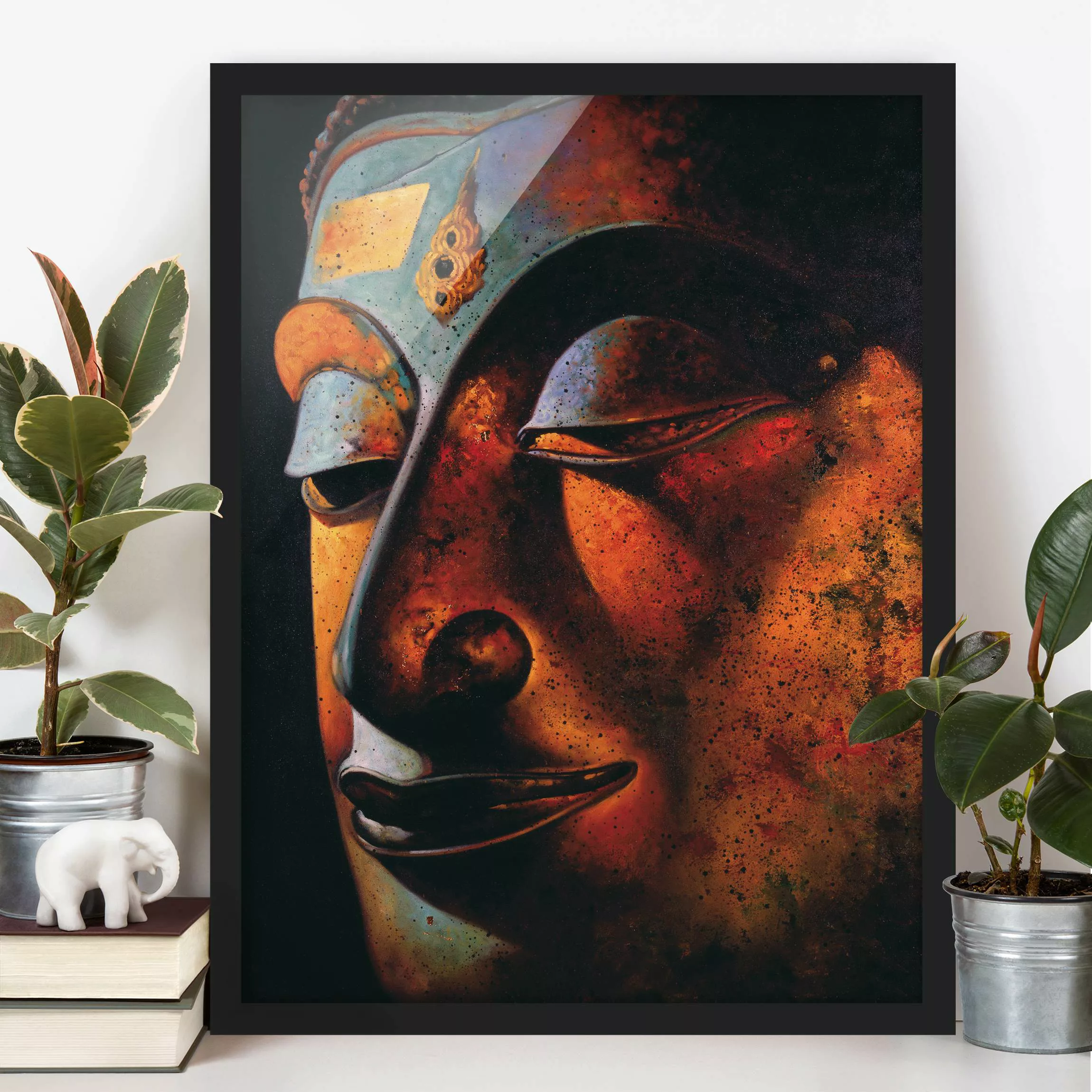 Bild mit Rahmen - Hochformat Bombay Buddha günstig online kaufen