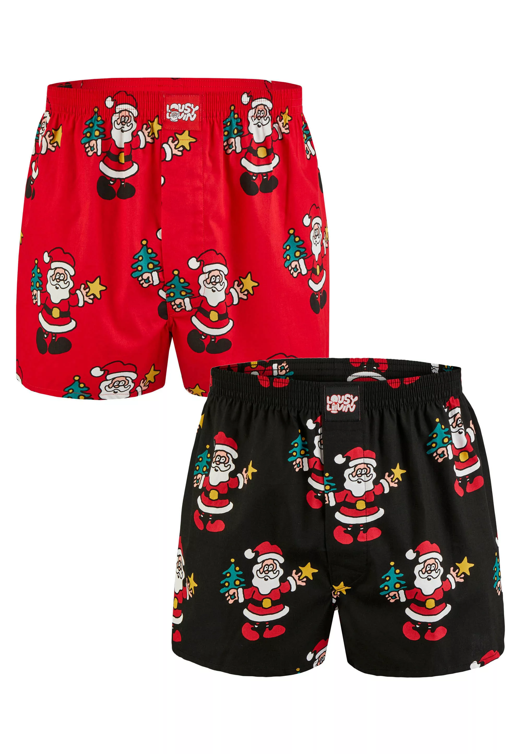 Lousy Livin Boxershorts "Santa", mit Wihnachtsmann Print günstig online kaufen