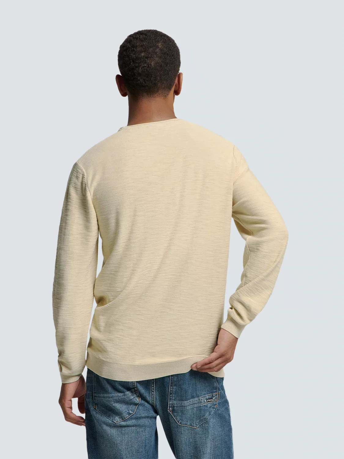 NO EXCESS Strickpullover - Pullover - Zweifarbige Melange, Timeless Basics günstig online kaufen