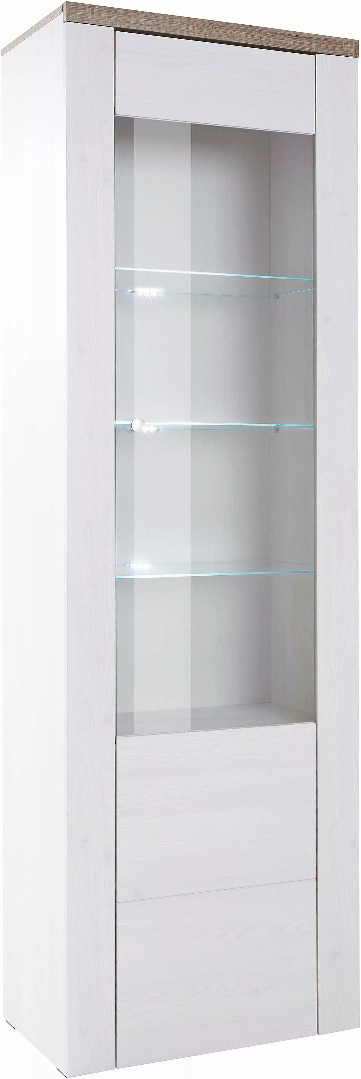 Home affaire Vitrine "Larona, zeitlose Glasvitirne, Hochschrank Höhe 145 cm günstig online kaufen