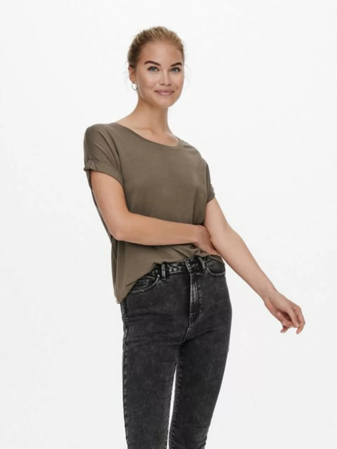 Only Damen Top onlMOSTER S/S O-NECK günstig online kaufen