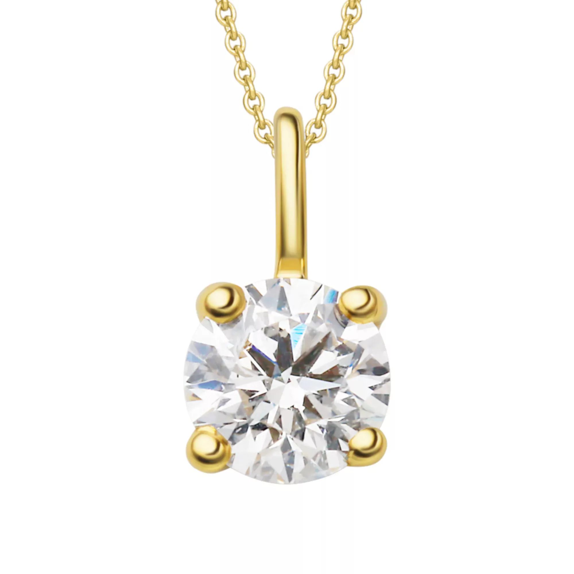 ONE ELEMENT Kettenanhänger "0.2 ct Diamant Brillant Anhänger aus 750 Gelbgo günstig online kaufen