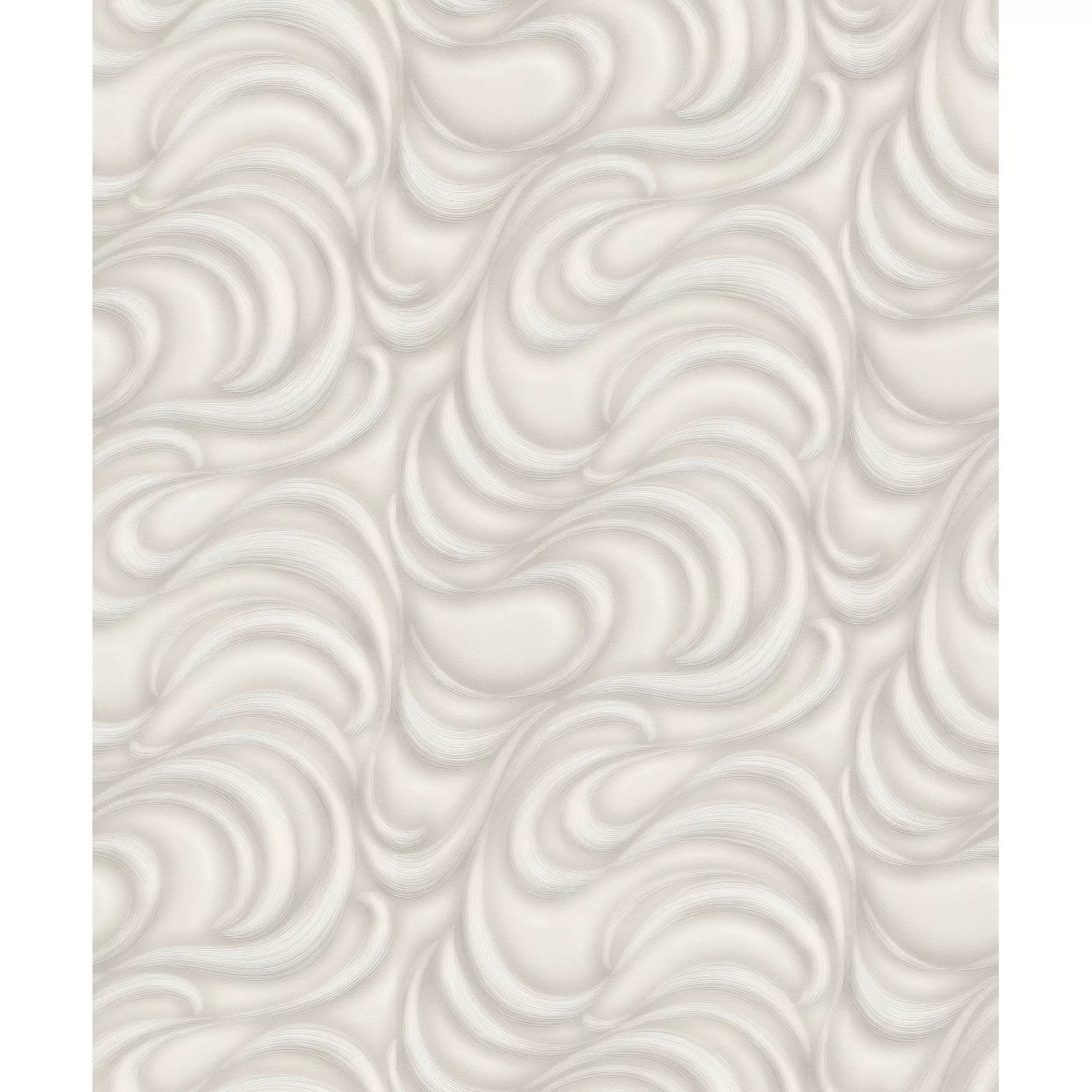Bricoflor Geschwungene Linien Tapete Silber Grau Moderne Vliestapete mit Mu günstig online kaufen