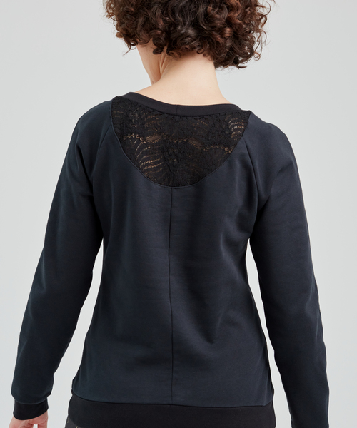 Pullover Aus Bio Baumwolle & Spitze - Lace günstig online kaufen