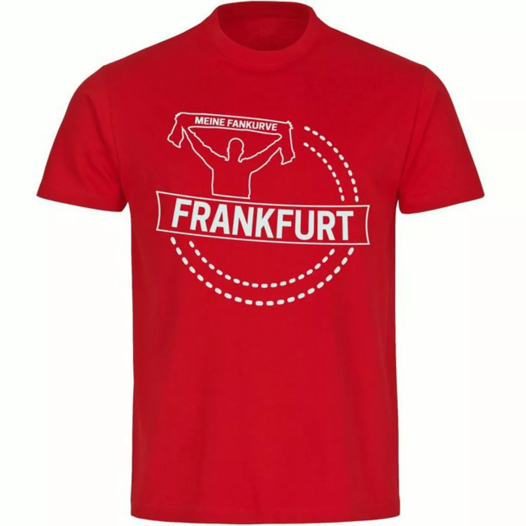 multifanshop T-Shirt Herren Frankfurt - Meine Fankurve - Männer günstig online kaufen