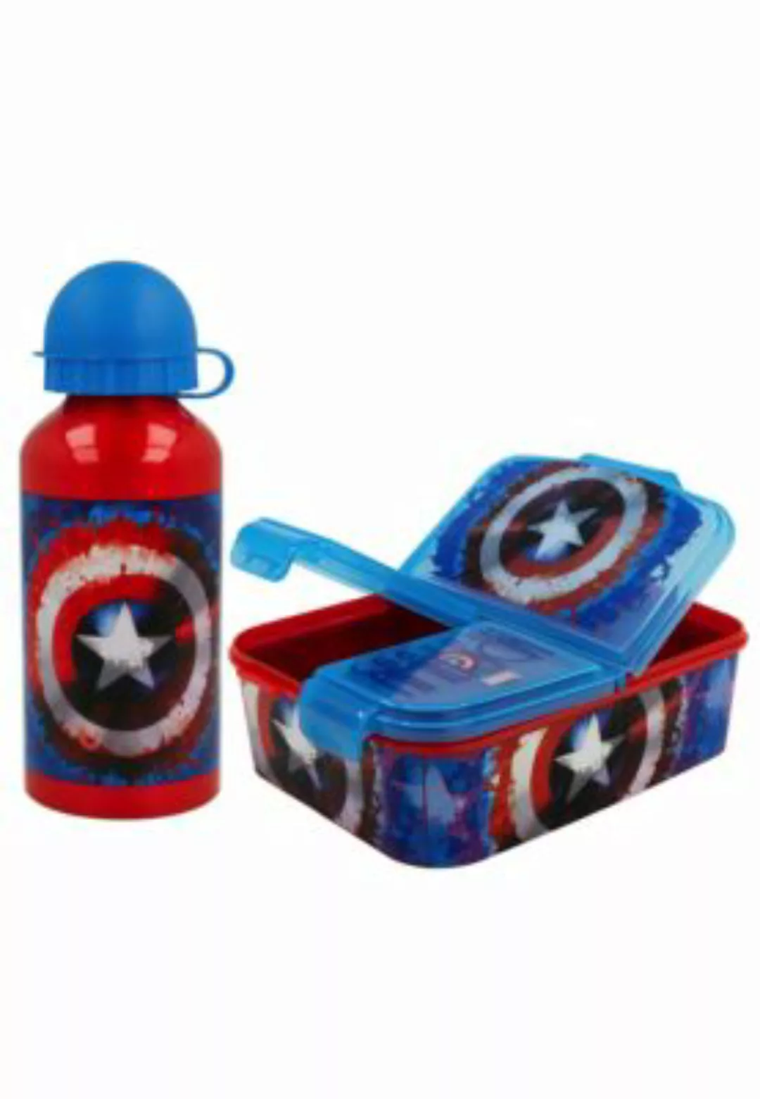 Avengers Lunch-Set Brotdose + Trinkflasche mehrfarbig günstig online kaufen