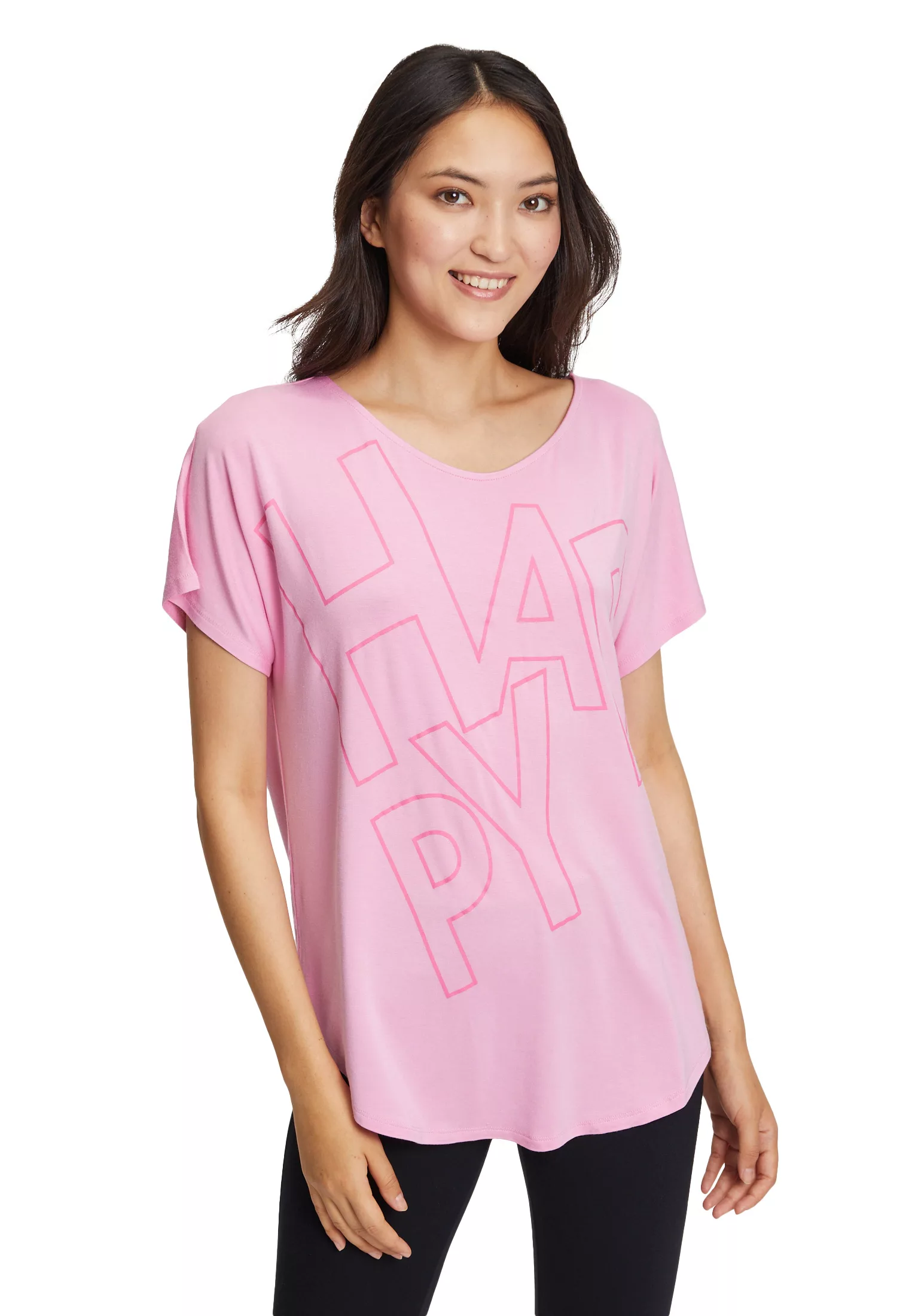 Betty Barclay Kurzarmshirt Betty Barclay Oversize-Shirt mit V-Ausschnitt (1 günstig online kaufen