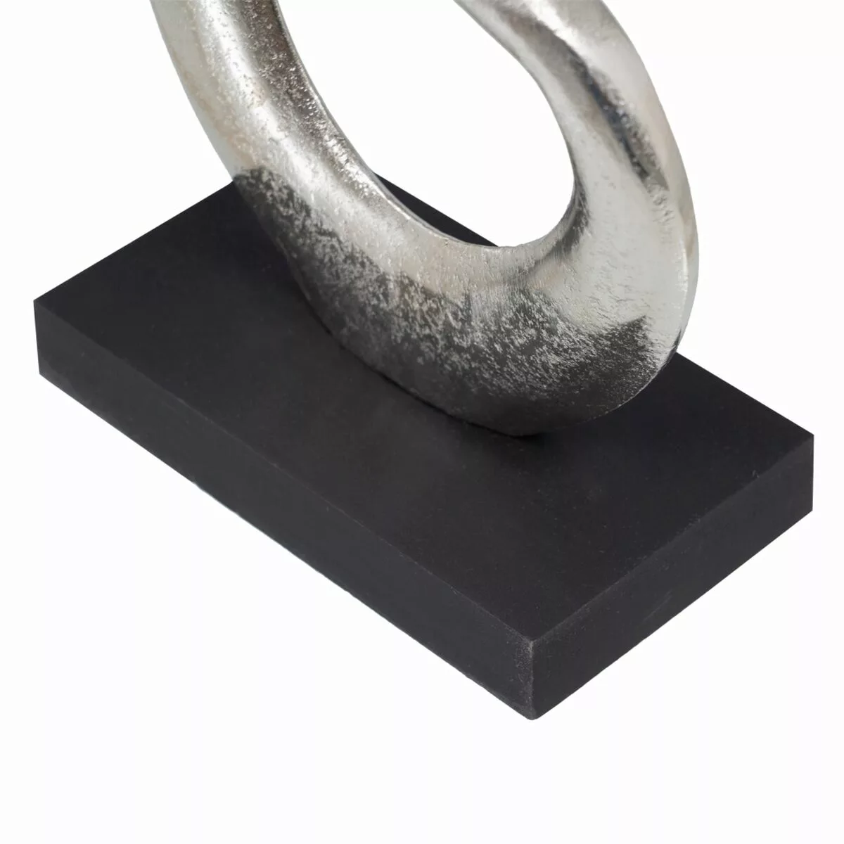Deko-figur 18,5 X 8 X 34 Cm Schwarz Silber günstig online kaufen