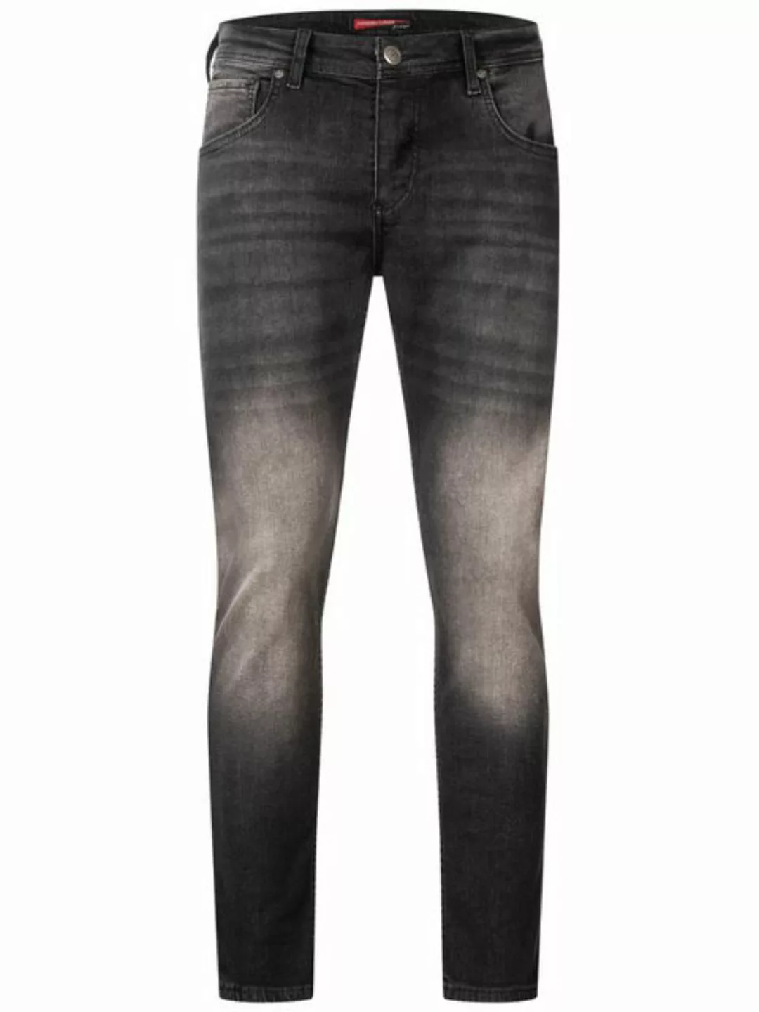 Lorenzo Loren Regular-fit-Jeans Herren Jeans Stretch Schwarz LL-4005 günstig online kaufen