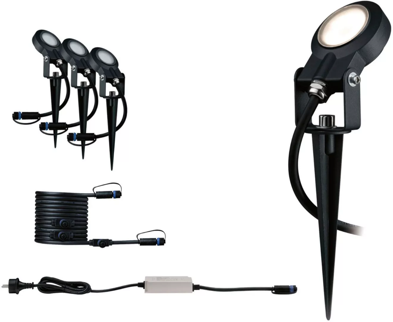 Paulmann Plug & Shine Sting 3.000K 3er-Basis-Set günstig online kaufen