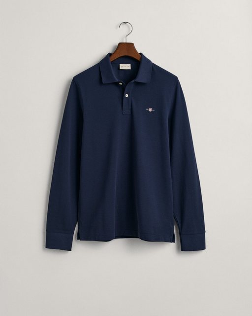 Gant Poloshirt REG SHIELD LS PIQUE RUGGER mit Logotickerei auf der Brust günstig online kaufen