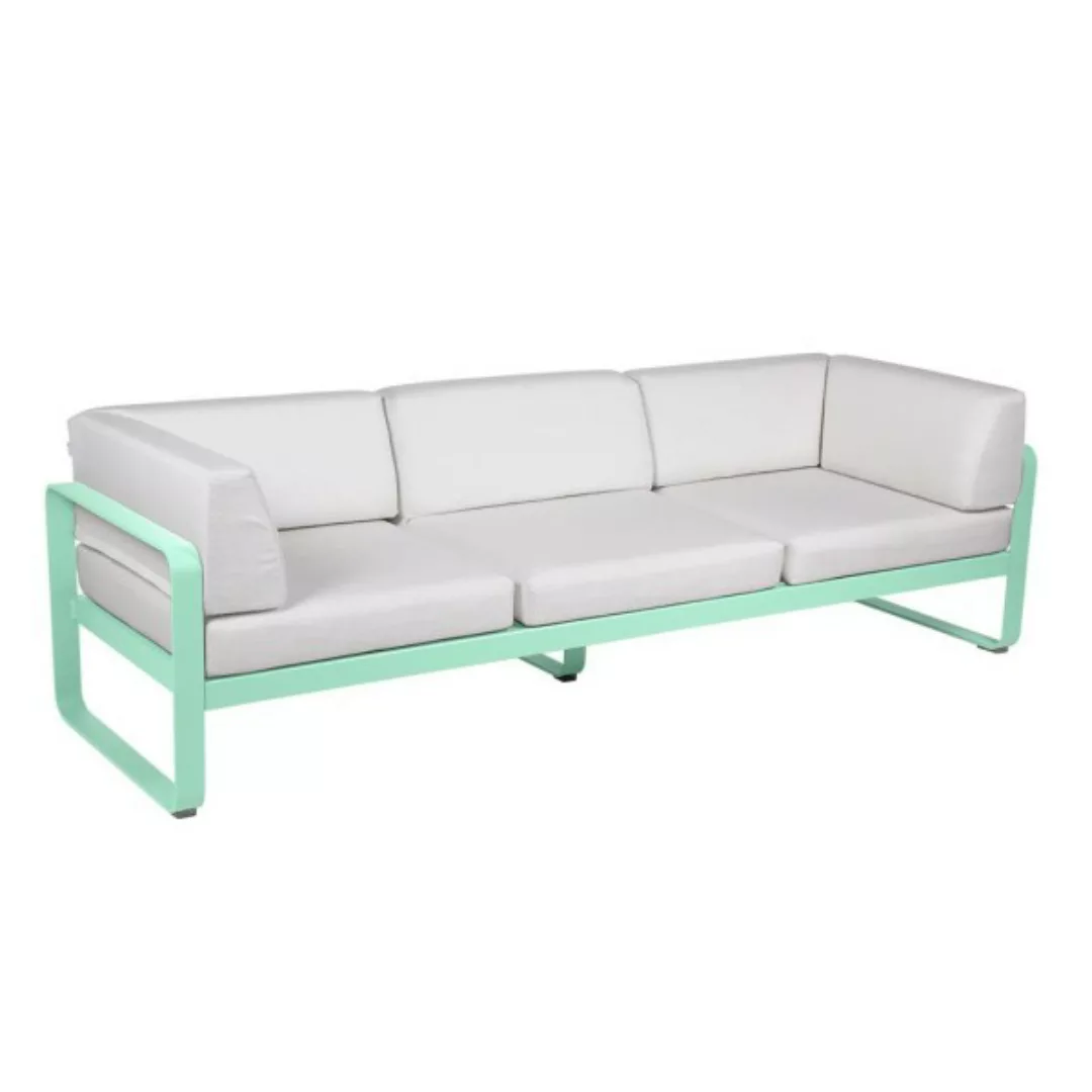 Bellevie 3-Sitzer Club Sofa Outdoor 83 Opalgrün 81 Grauweiß günstig online kaufen