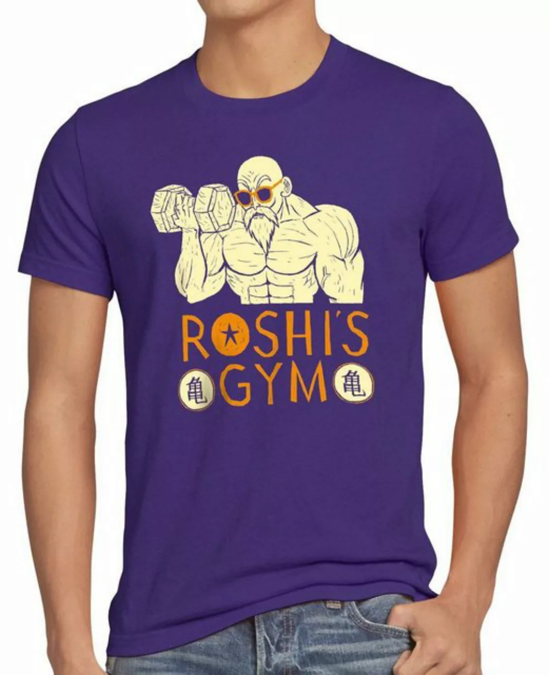 style3 T-Shirt Roshis Gym goku dragon vegeta ball super z meister anime man günstig online kaufen