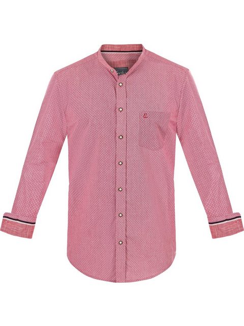 FUCHS Trachtenhemd Hemd Rupert rot mit Stehkragen günstig online kaufen