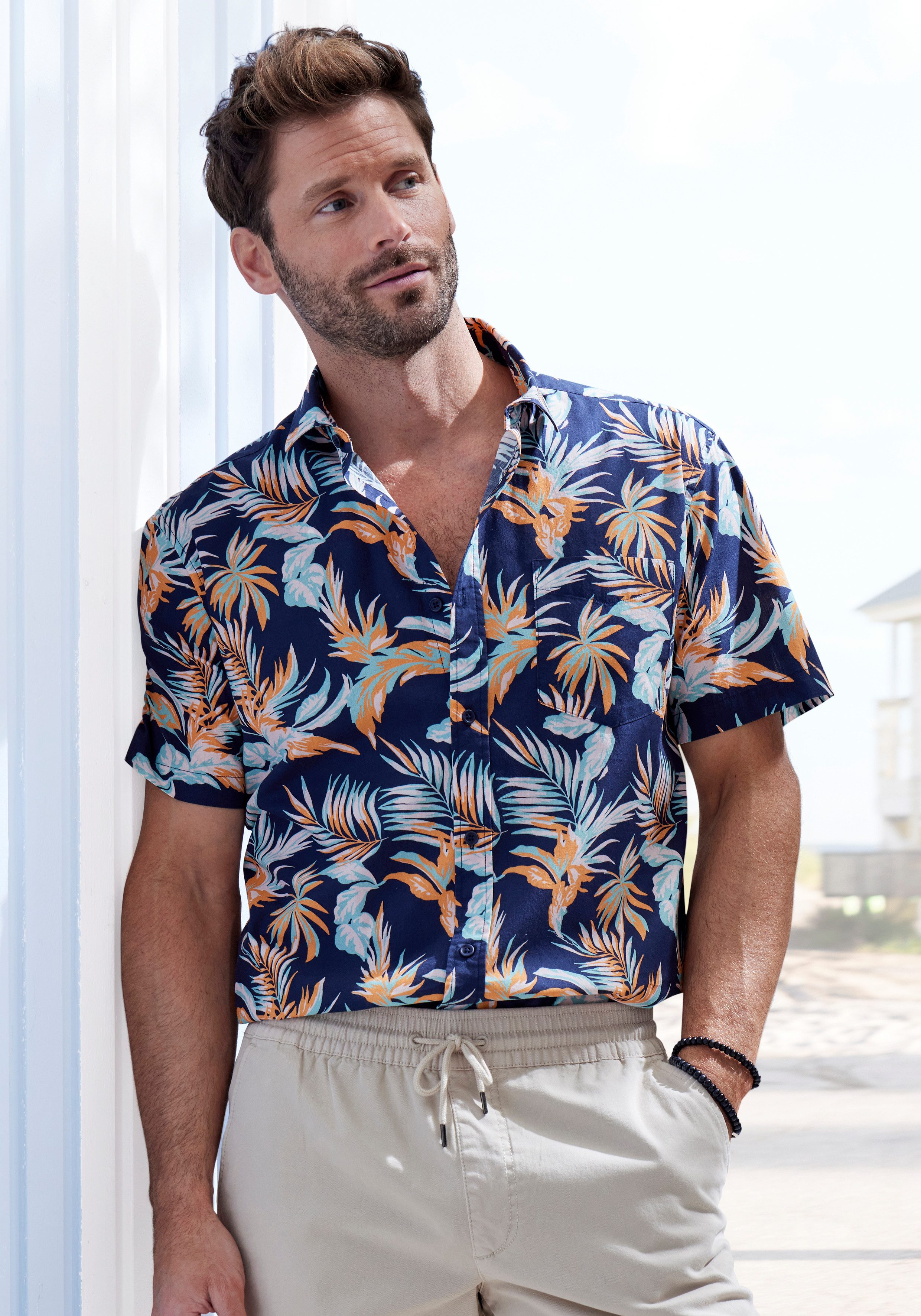 John Devin Hawaiihemd Regular fit Kurzarm, günstig online kaufen