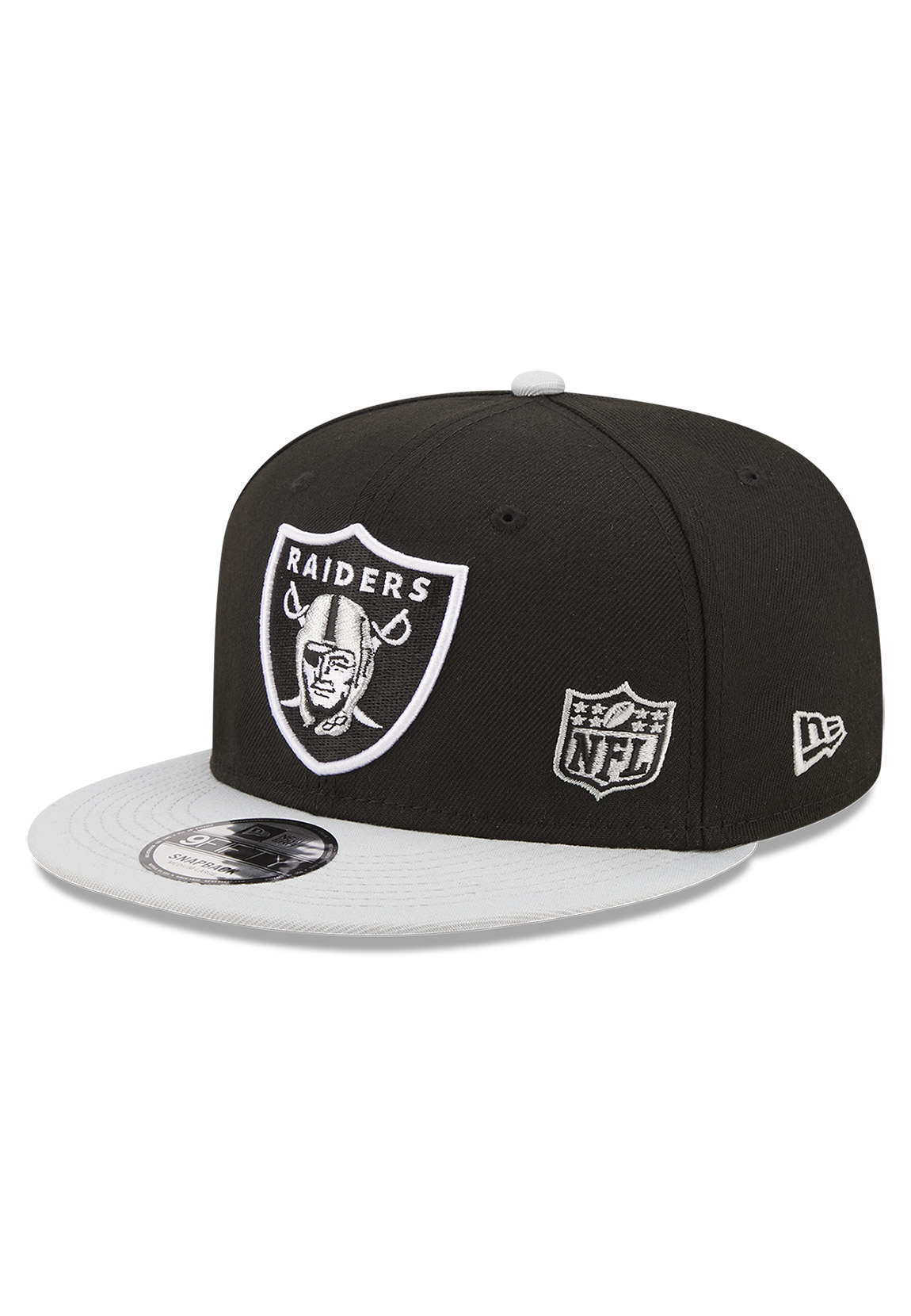 New Era Team Arch 9Fifty Snapback Cap LAS VEGAS RAIDERS Schwarz Grau günstig online kaufen