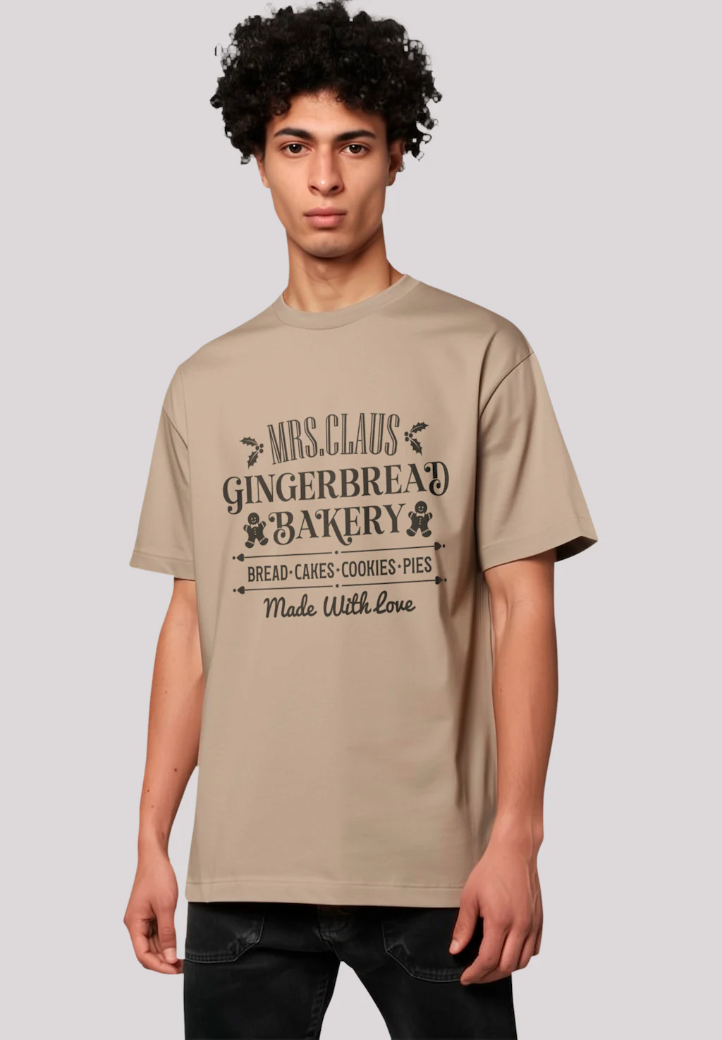 F4NT4STIC T-Shirt "Santas Gingerbread Bakery Weihnachten", Premium Qualität günstig online kaufen