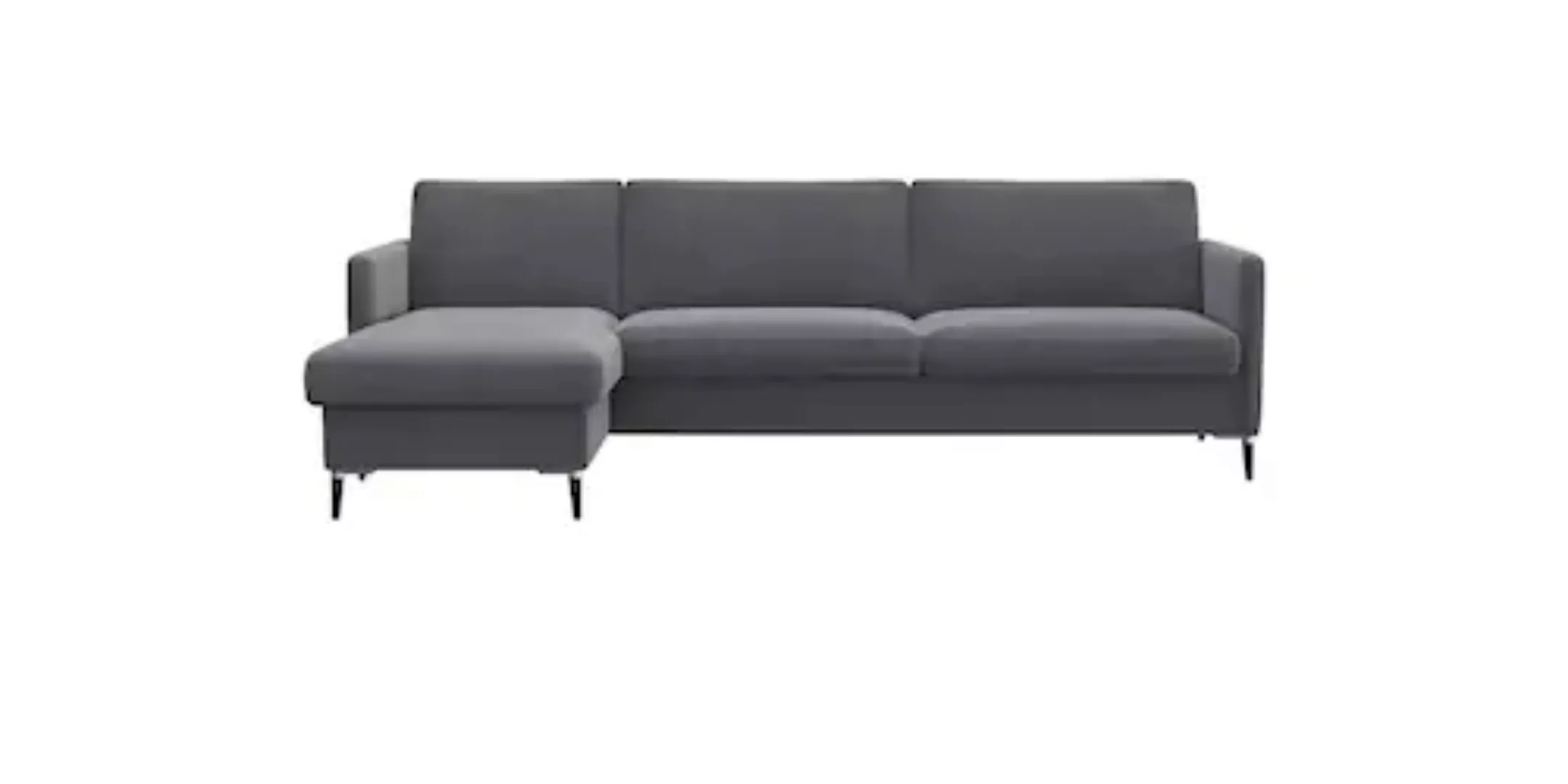 FLEXLUX Ecksofa »Fiore, L-Form«, schmale Armlehnen, Kaltschaum, Füße Alu+sc günstig online kaufen