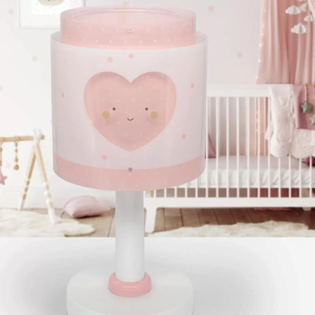 Tischleuchte Baby Dreams in Rosa und Weiß E14 günstig online kaufen