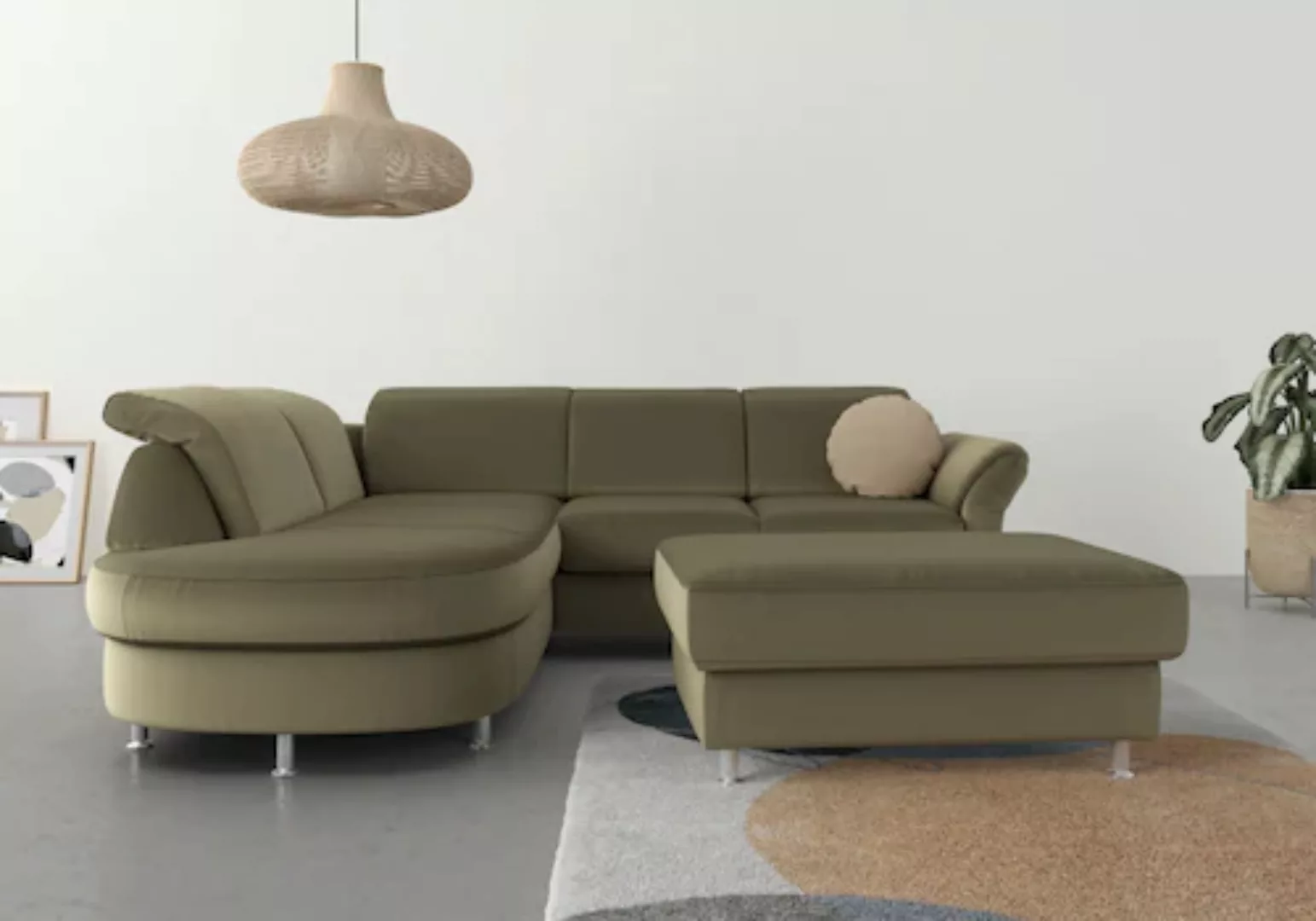 sit&more Ecksofa "Apulia L-Form", wahlweise Bettfunktion, Bettkasten und Ko günstig online kaufen