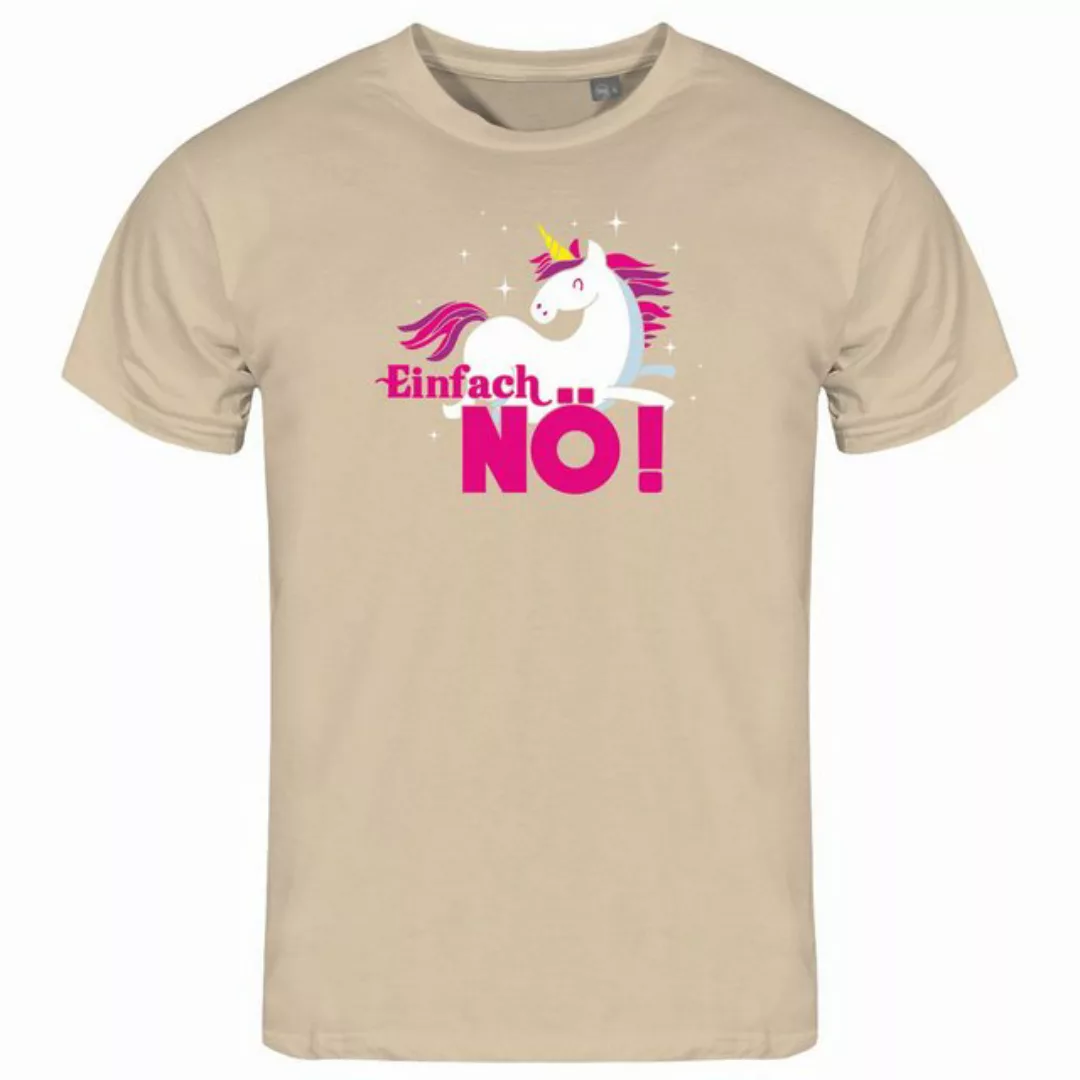 deinshirt Print-Shirt Herren T-Shirt Einhorn Einfach NÖ Funshirt mit Motiv günstig online kaufen