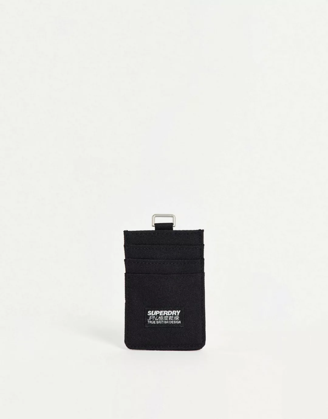 Superdry – Fabric – Karten-Brieftasche-Schwarz günstig online kaufen