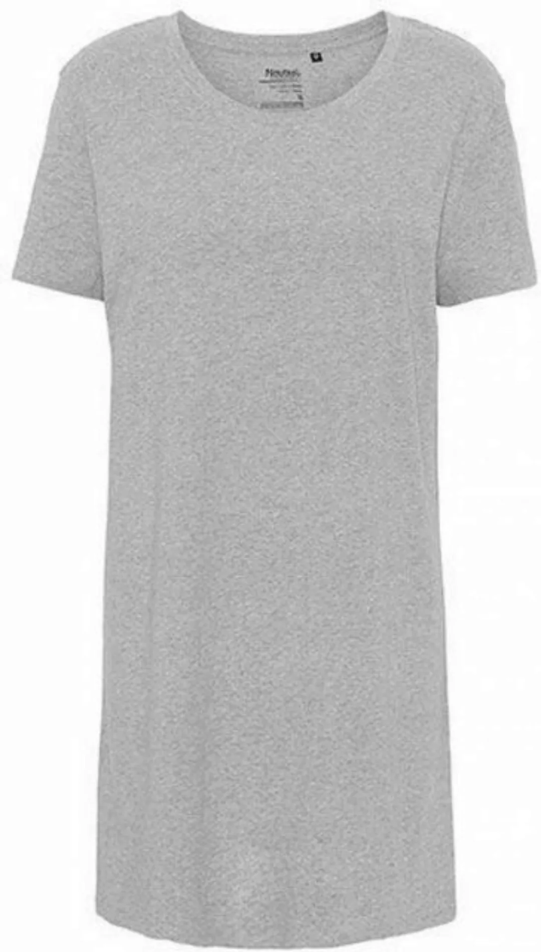 Neutral Rundhalsshirt Damen Long Length T-Shirt - Single-Jersey-Strick günstig online kaufen