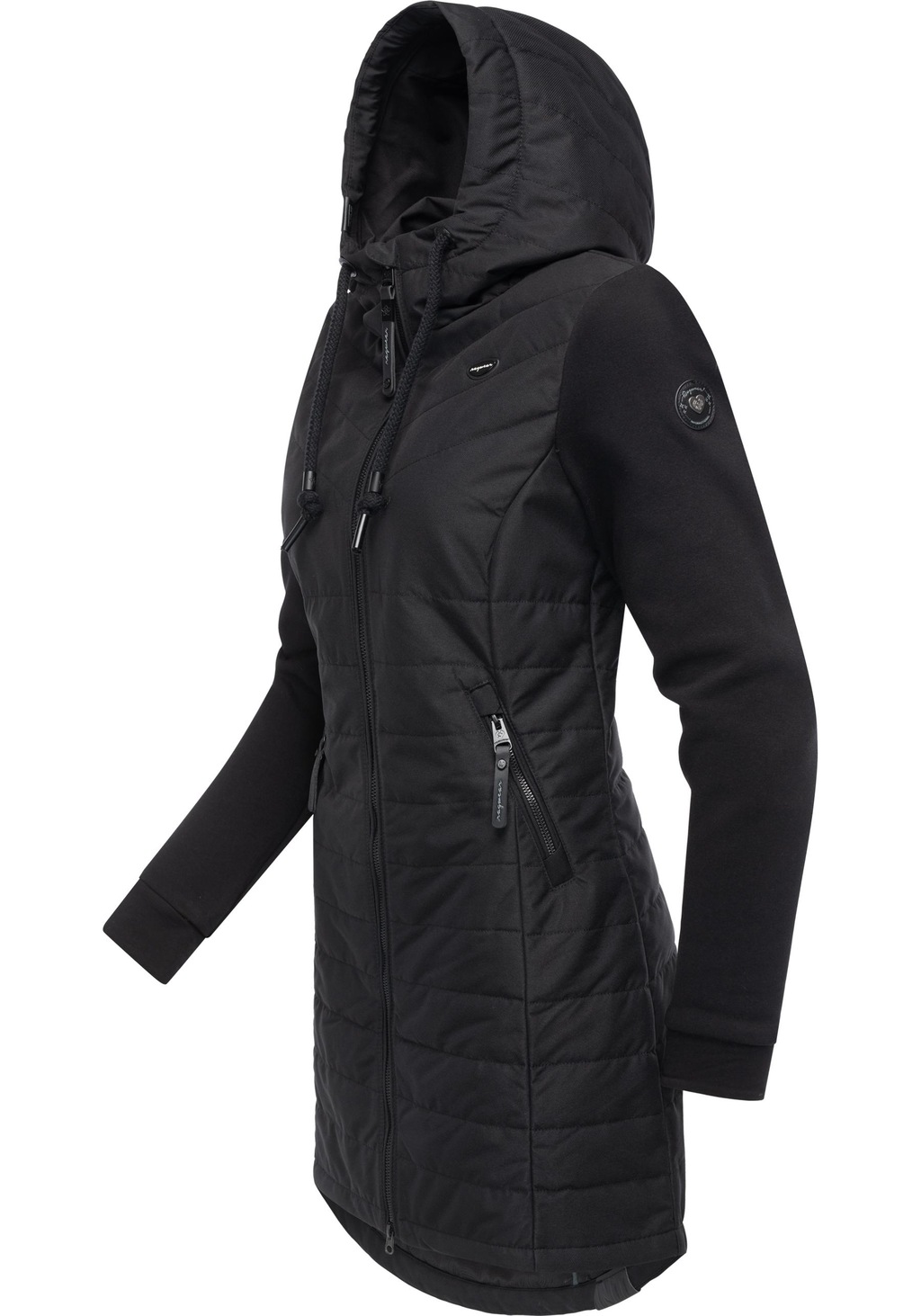 Ragwear Steppmantel "Lucinda Long", Mantel aus modernem Materialmix mit Kap günstig online kaufen