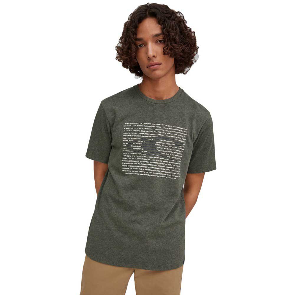 O´neill Graphic Wave Kurzärmeliges T-shirt M Darkwater Blue Option B günstig online kaufen