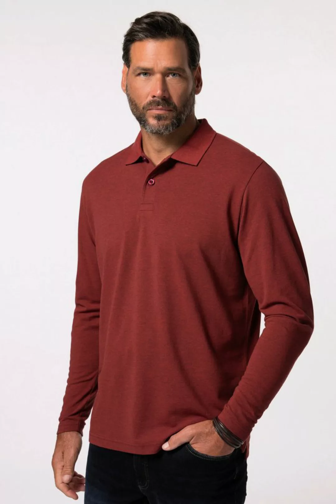 JP1880 Poloshirt JP 1880 Poloshirt Basic Langarm Piqué bis 8 XL günstig online kaufen