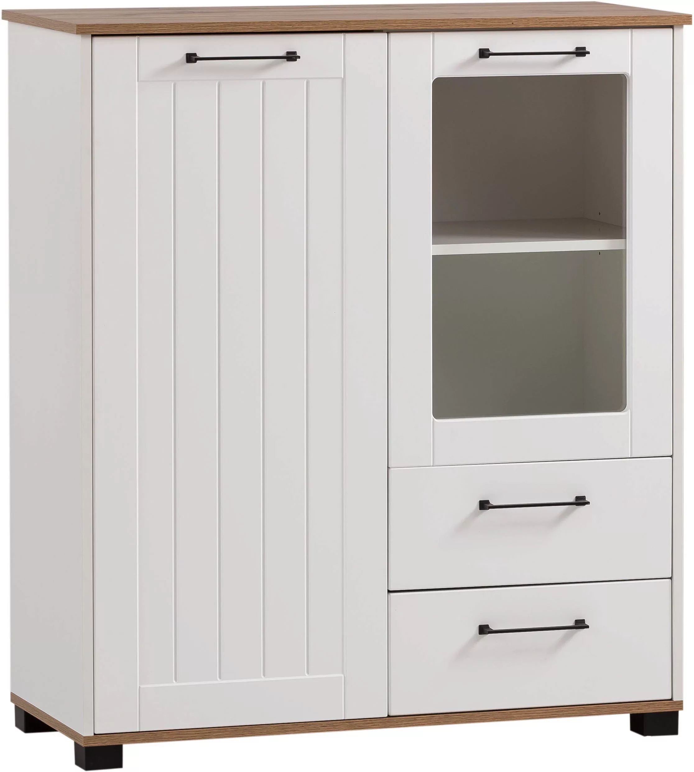 Schildmeyer Highboard "Jelda, Breite 99 cm", Fronten in Landhausoptik, Tür günstig online kaufen