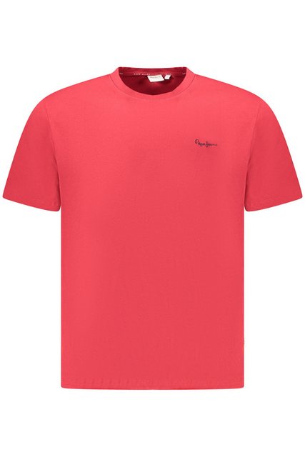 Pepe Jeans T-Shirt Herren Kurzarm-T-Shirt, Rot, Stickerei, 100% günstig online kaufen