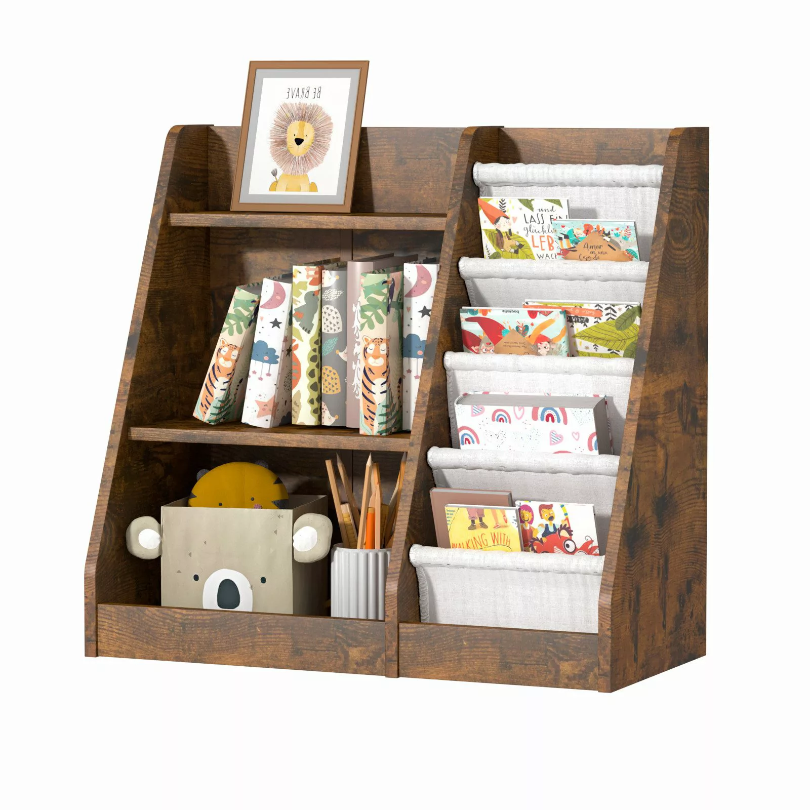 radelldar Bücherregal Kinderregal Spielzeugregal, mit 3 günstig online kaufen