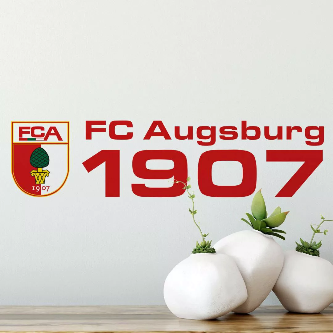 Wall-Art Wandtattoo »Fußball FC Augsburg 1907«, (1 St.), selbstklebend, ent günstig online kaufen